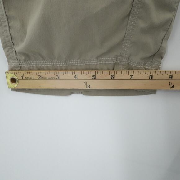 Kuhl Pants Womens 6 Khaki Tan Cargo Capri Outdoor Hiking Utility Roll Leg Pocket - Picture 7 of 16